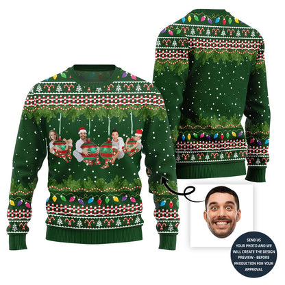 Unique Ornament Theme Custom Photo Ugly Xmas Sweater