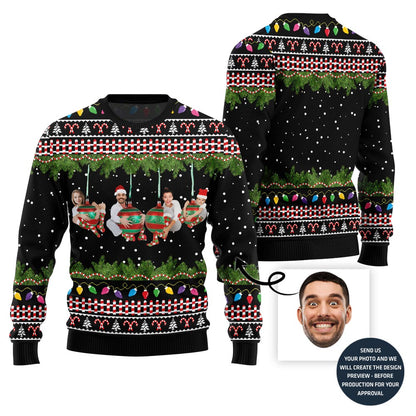 Unique Ornament Theme Custom Photo Ugly Xmas Sweater