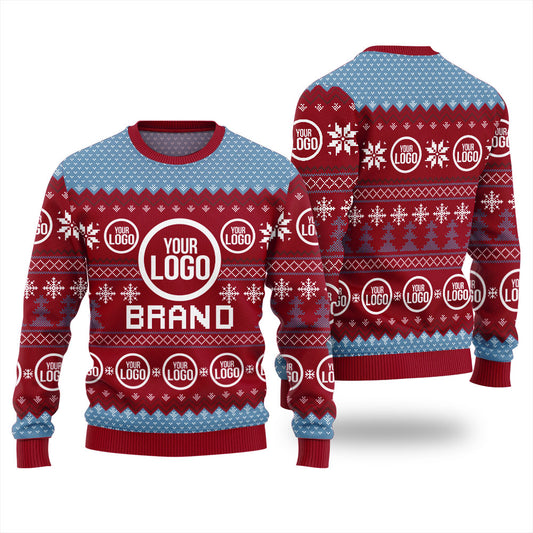 Unique Ugly Xmas Sweater With Personalized Brand Name And Logo Women