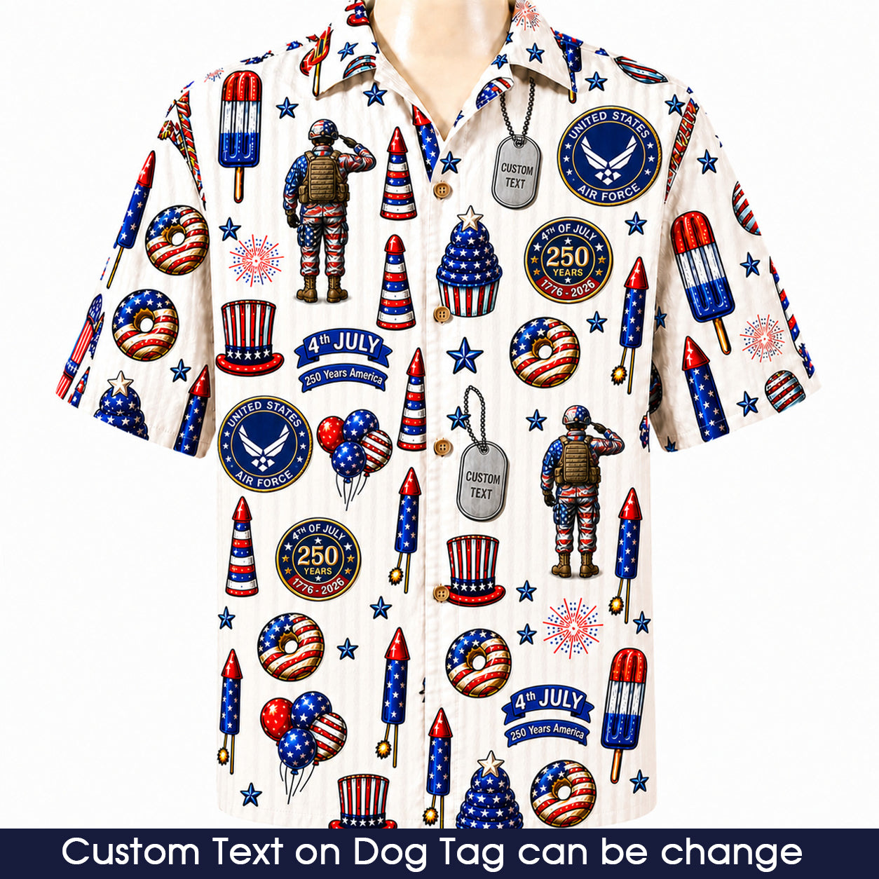 All US Army 4th July 250 Years Anniversary America Veteran Premium Unisex Hawaiian Shirt For Men and Women