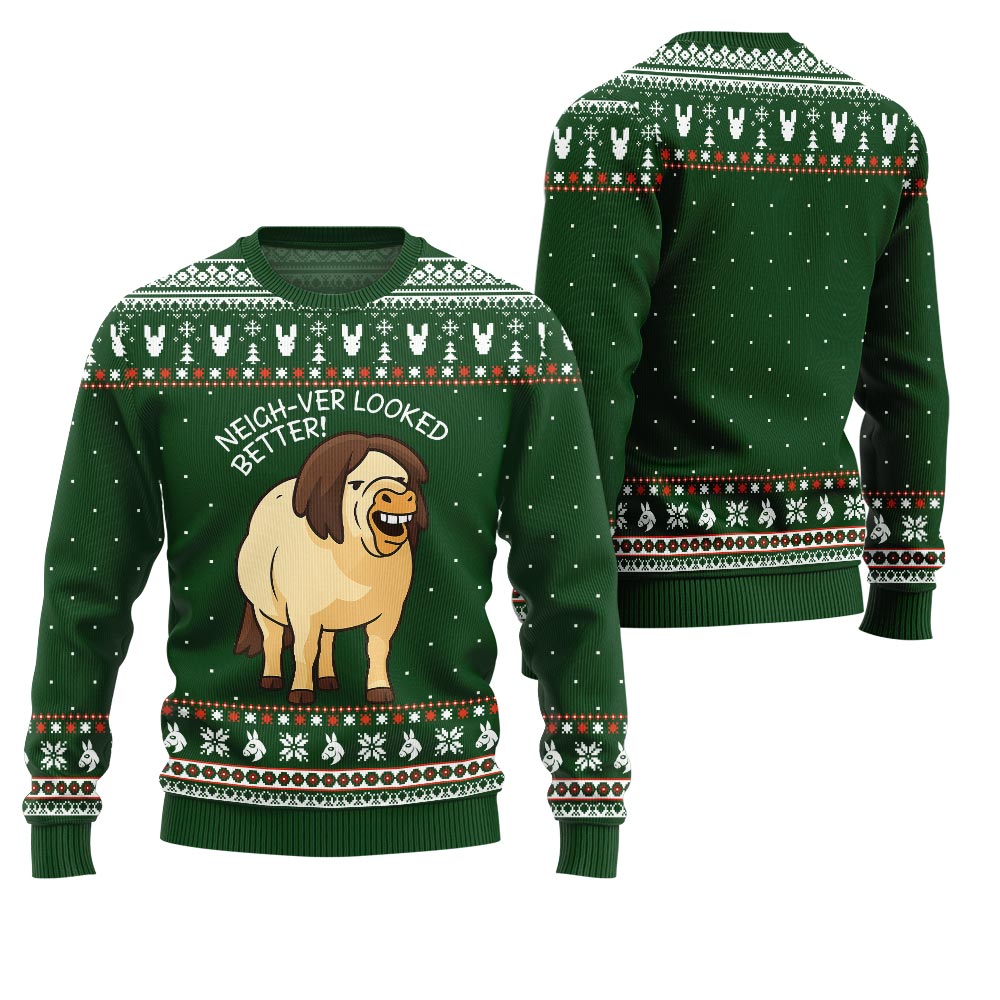 Unstoppable Ugly Horse Mayhem Ugly Christmas Sweater