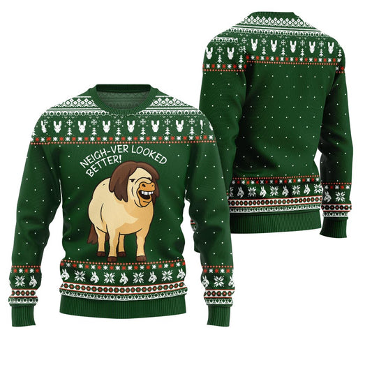 Unstoppable Ugly Horse Mayhem Ugly Christmas Sweater