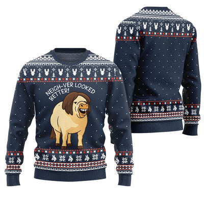 Unstoppable Ugly Horse Mayhem Ugly Christmas Sweater