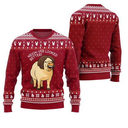 Unstoppable Ugly Horse Mayhem Ugly Christmas Sweater