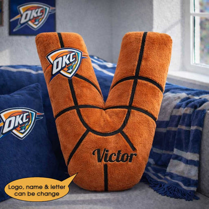 Basketball Pillow Custom Name and Logo All Teams Irregular-Shaped Pillow Custom