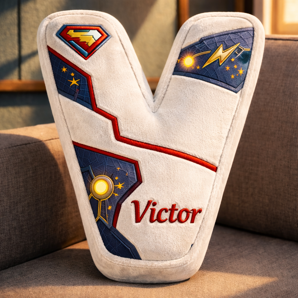 Super Hero and Princess Pillow Custom Name Gift  For Girls, Boys Irregular-Shaped Pillow Custom