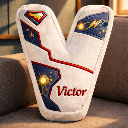 Super Hero and Princess Pillow Custom Name Gift  For Girls, Boys Irregular-Shaped Pillow Custom