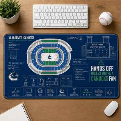 All Hockey Stadiums Arena Blueprint Desk Mat Mouse Pad Plus Size Trending - 5to9vibe