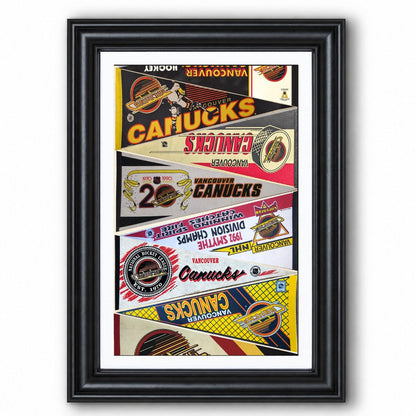 All Hockey Teams Vintage Pennant Anniversary For Fans No Frame Vertical Poster - 5to9vibe