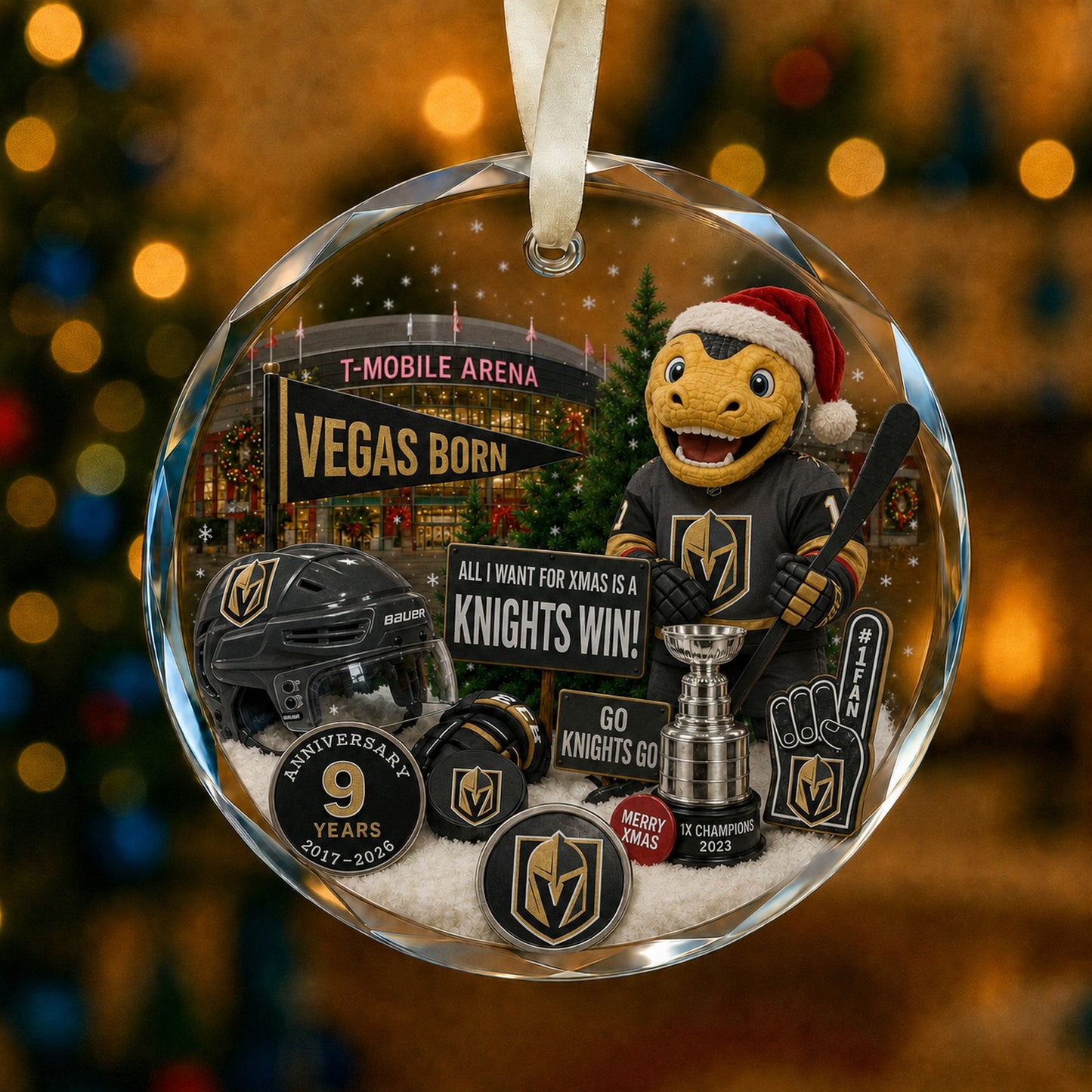 All Hockey Teams Christmas Glass Ornament With Gift Box Trending - 5to9vibe
