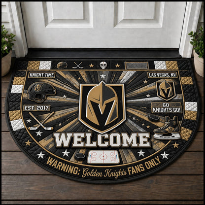 Hockey All Teams Custom Quilted Print Premium Welcome Mat – Personalized Baseball Doormat
