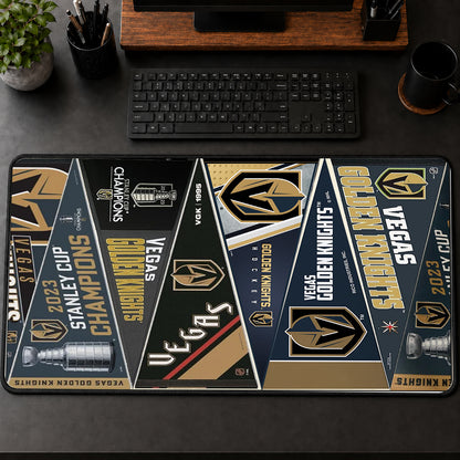 All Hockey Teams Vintage Pennant Anniversary For Fans Desk Mat Mouse Pad Trending - 5to9vibe