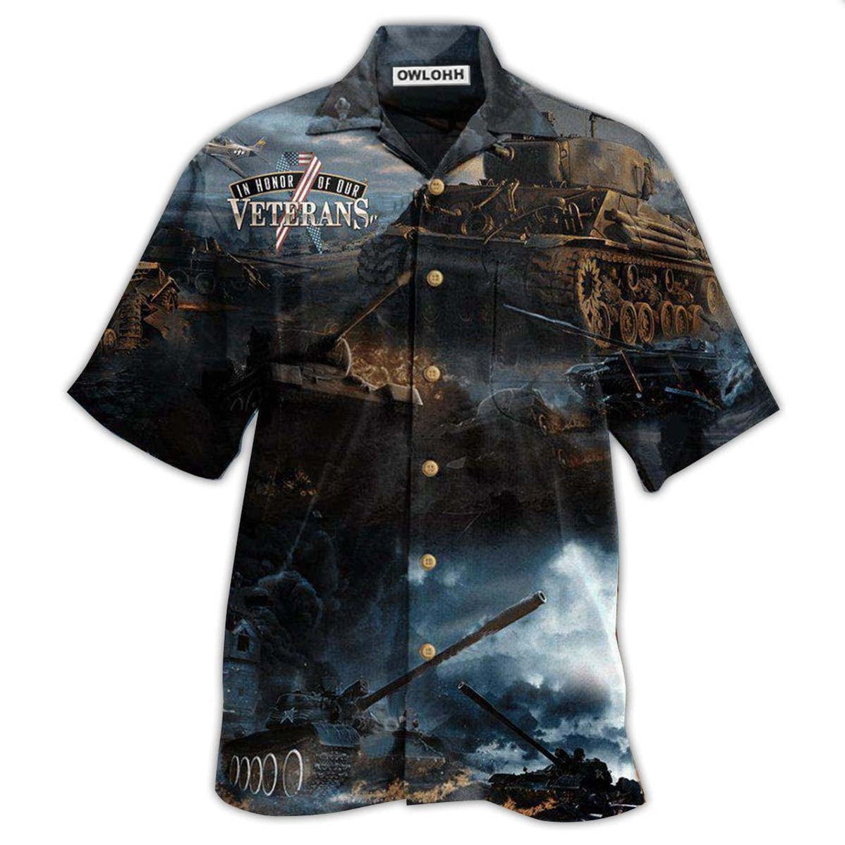 Hawaiian Shirt / Adults / S Veteran The Tanker Are Heroes - Hawaiian Shirt 