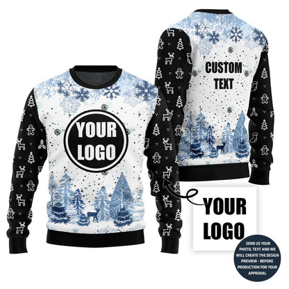 Vibrant Custom Logo Holiday Sweater