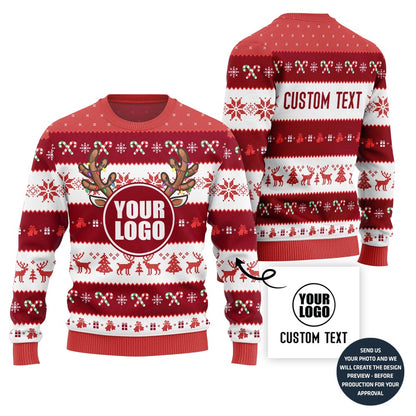 Vibrant Custom Logo Ugly Sweater For Company