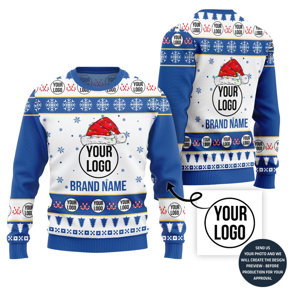 Vibrant Custom Logo Ugly Sweater For Teams