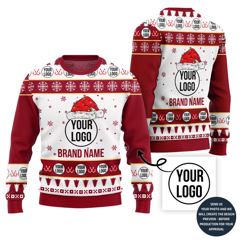 Vibrant Custom Logo Ugly Sweater For Teams