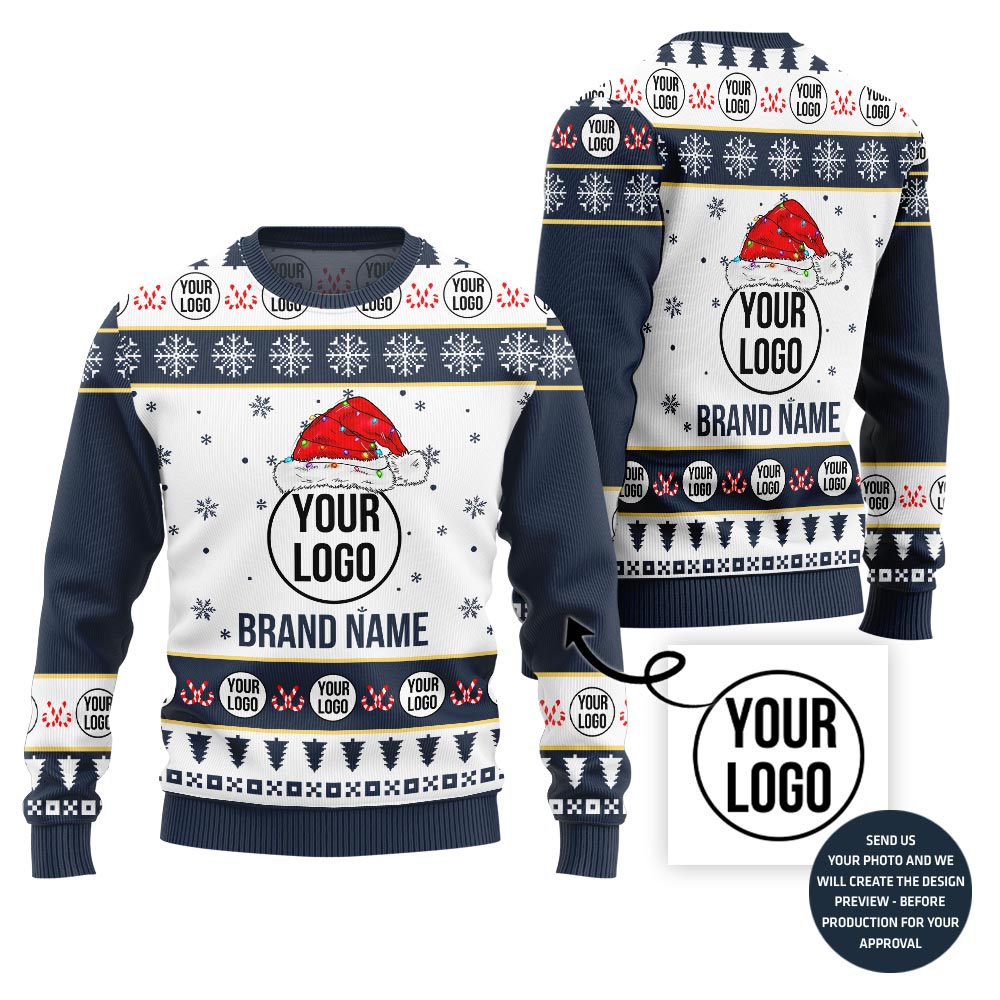 Vibrant Custom Logo Ugly Sweater For Teams