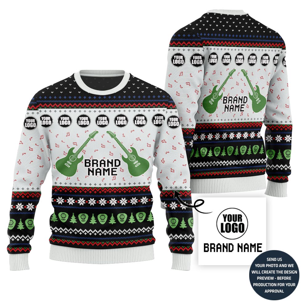 Vibrant Music Band Custom Ugly Christmas Sweater