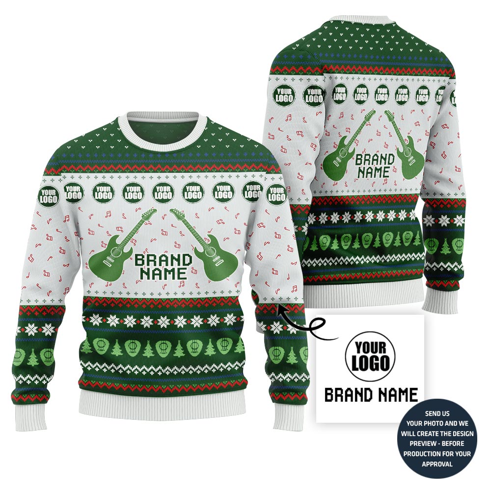 Vibrant Music Band Custom Ugly Christmas Sweater