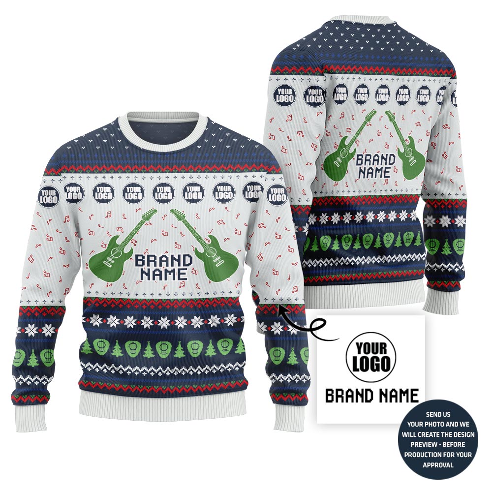 Vibrant Music Band Custom Ugly Christmas Sweater