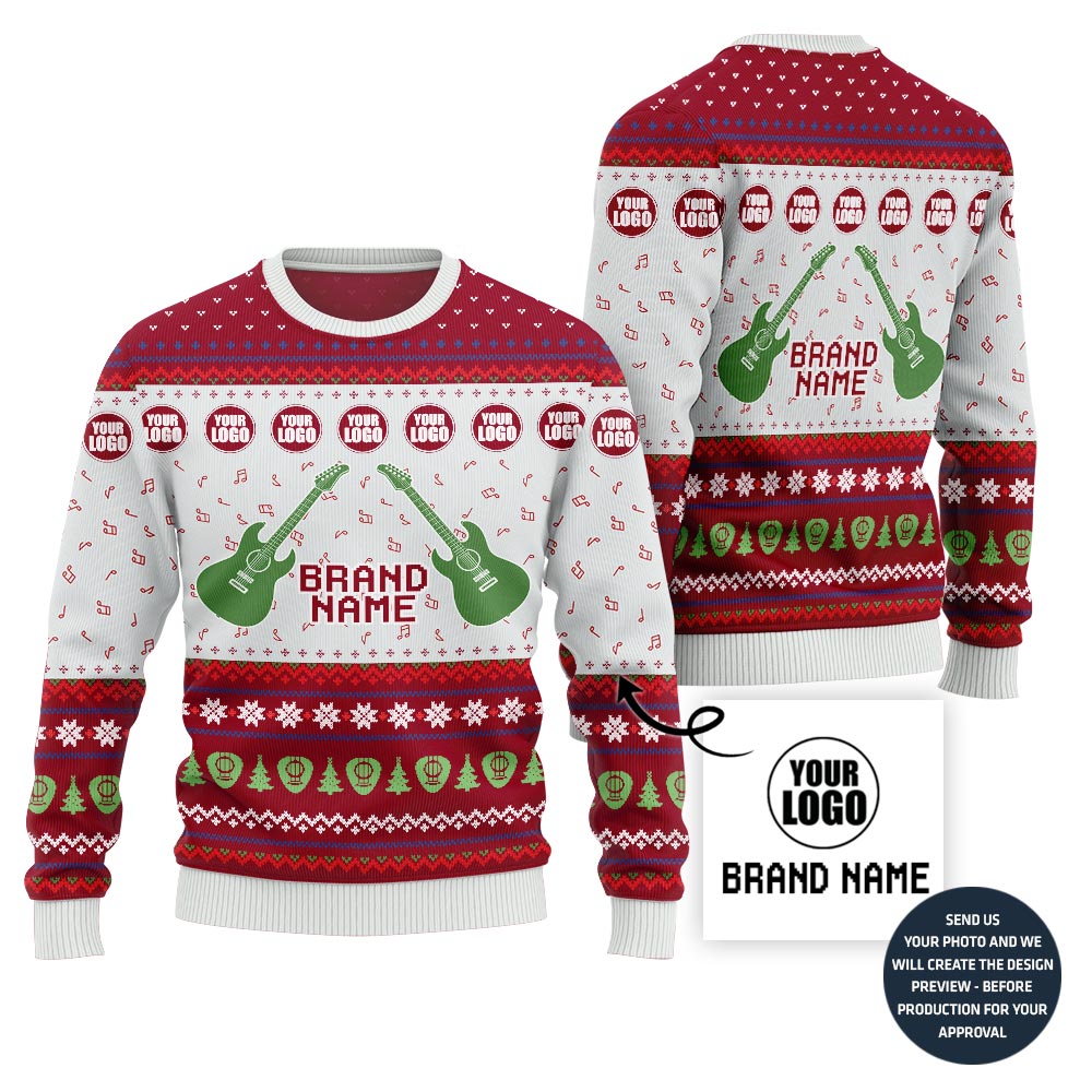 Vibrant Music Band Custom Ugly Christmas Sweater