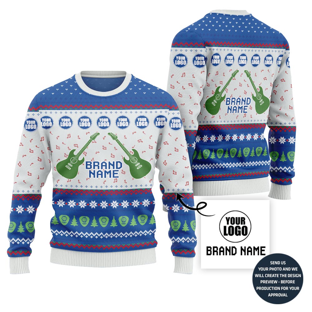 Vibrant Music Band Custom Ugly Christmas Sweater