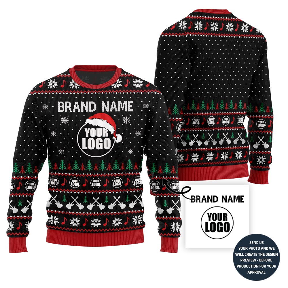 Vibrant Music Band Ugly Christmas Sweater Custom