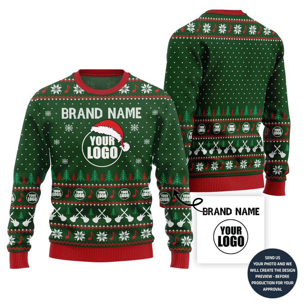 Vibrant Music Band Ugly Christmas Sweater Custom