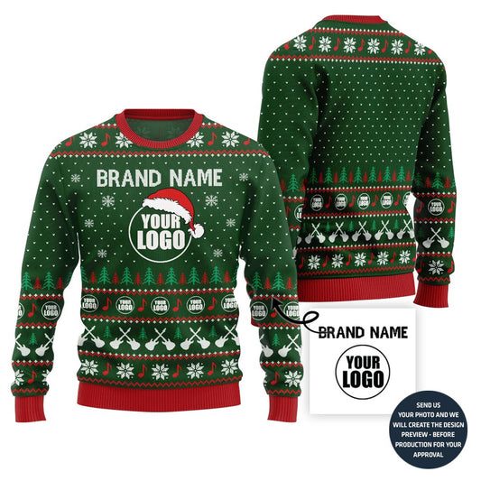 Vibrant Music Band Ugly Christmas Sweater Custom
