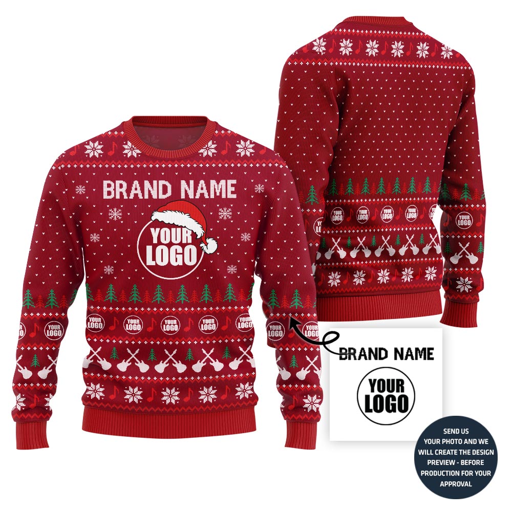 Vibrant Music Band Ugly Christmas Sweater Custom