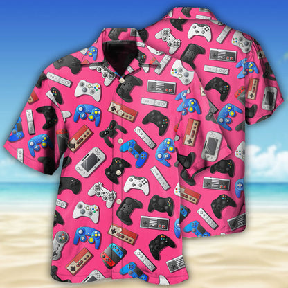 Game A Pink Video Game So Fun - Hawaiian Shirt 