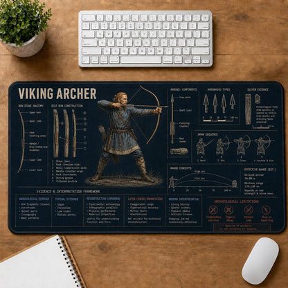 Viking Archer Viking History and Culture Guide Desk Mat | 5To9Vibe
