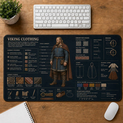 Viking Clothing Viking History and Culture Guide Desk Mat | 5To9Vibe