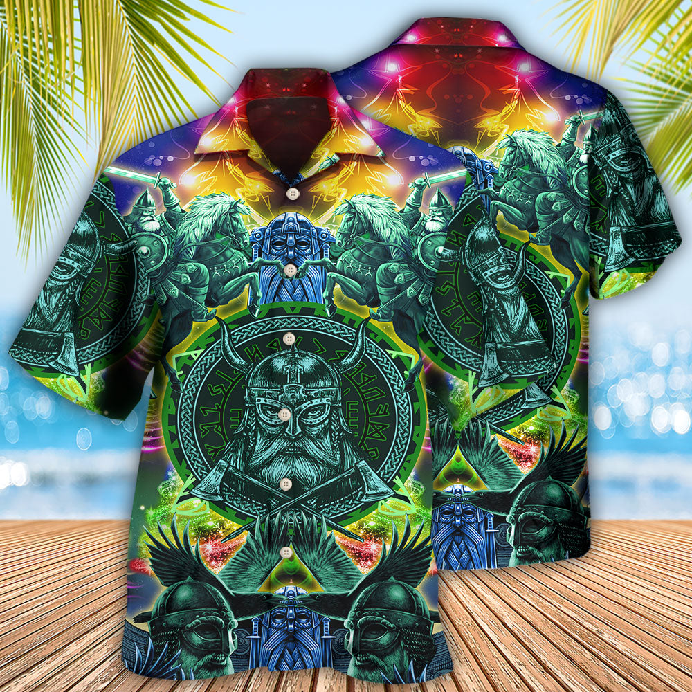 Viking Green Cool Christmas Style - Hawaiian Shirt 
