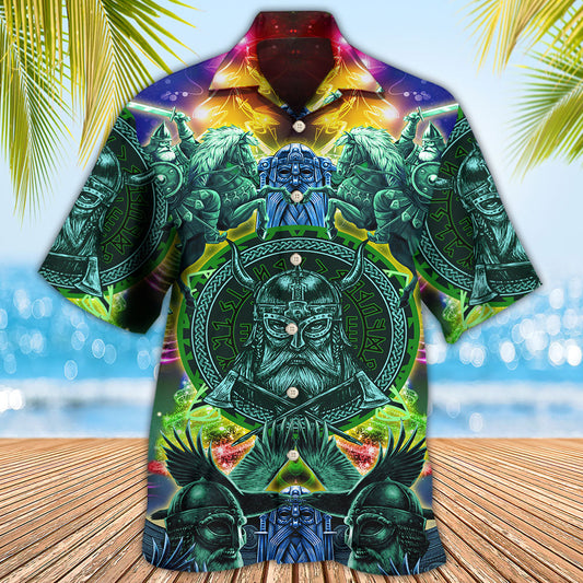 Viking Green Cool Christmas Style - Hawaiian Shirt 