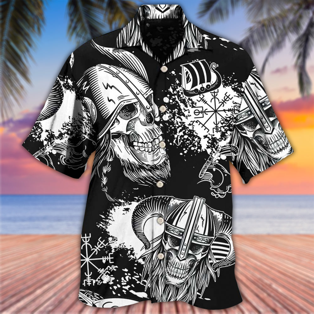 Viking Victory Life Black Style - Hawaiian Shirt 
