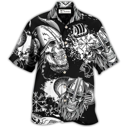 Hawaiian Shirt / Adults / S Viking Victory Life Black Style - Hawaiian Shirt 