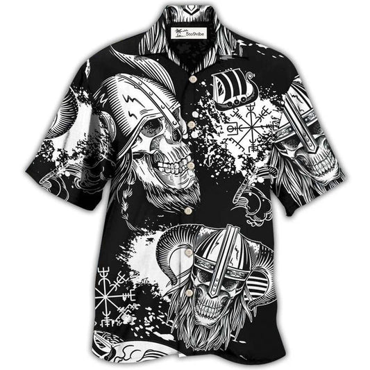 Hawaiian Shirt / Adults / S Viking Victory Life Black Style - Hawaiian Shirt 