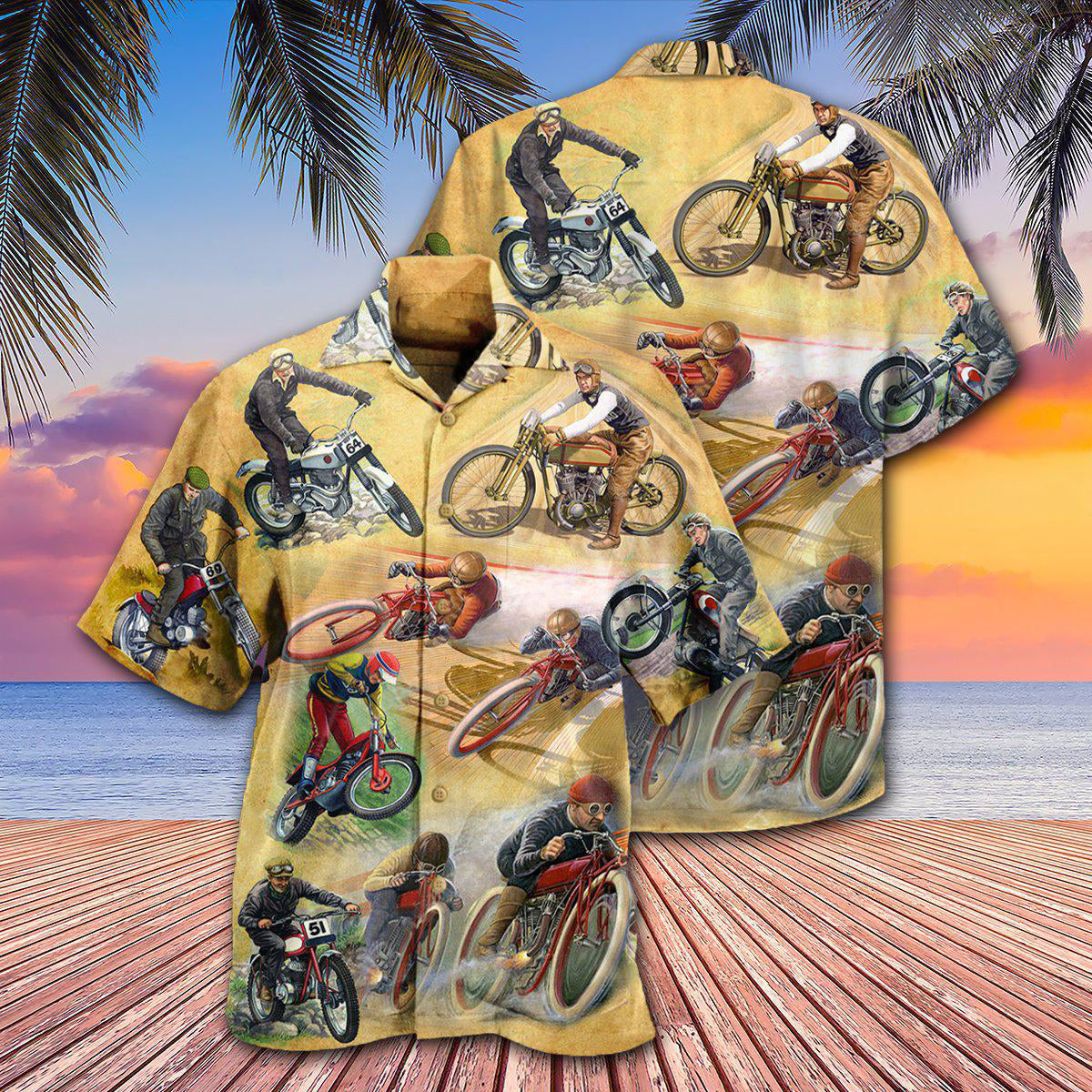 Motorcycle Amazing Vintage Style - Hawaiian Shirt 