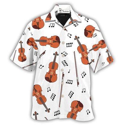 Hawaiian Shirt / Adults / S Violin Basic Style Music Notes - Hawaiian Shirt 