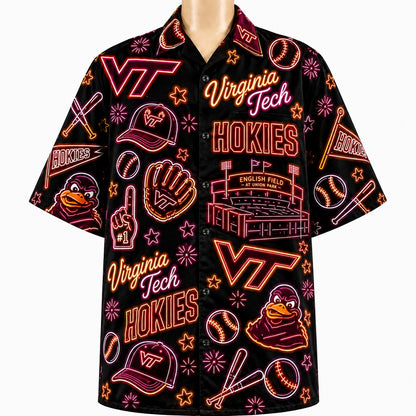 All College Basketball Teams Neon Viber Unisex Hawaiian Shirt For Men & Women