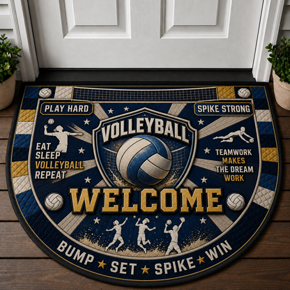 Running Welcome Mat - Motivational Trail Runner Outdoor Doormat - 5to9vibe