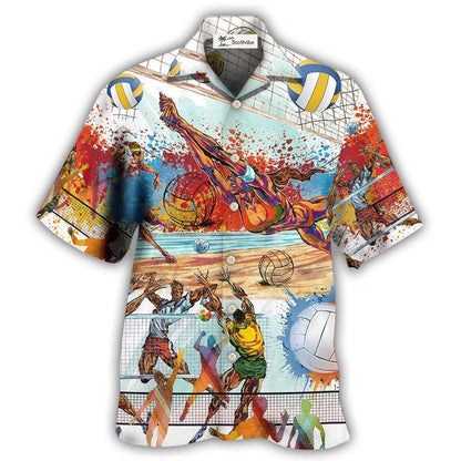 Hawaiian Shirt / Adults / S Volleyball Is My Therapy Mix Color - Hawaiian Shirt 