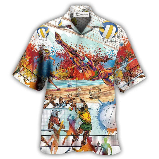 Hawaiian Shirt / Adults / S Volleyball Is My Therapy Mix Color - Hawaiian Shirt 