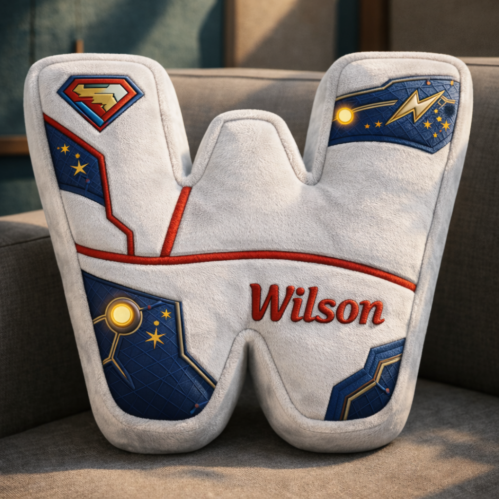 Super Hero and Princess Pillow Custom Name Gift  For Girls, Boys Irregular-Shaped Pillow Custom