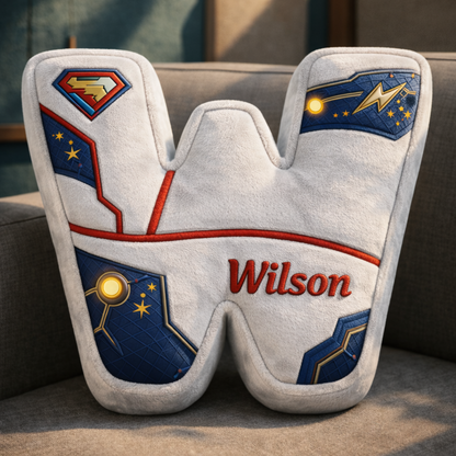 Super Hero and Princess Pillow Custom Name Gift  For Girls, Boys Irregular-Shaped Pillow Custom