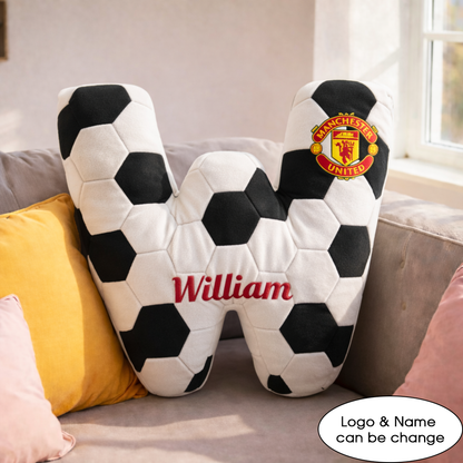 Football UK Pillow Custom Name and Logo All Teams Irregular-Shaped Pillow Custom