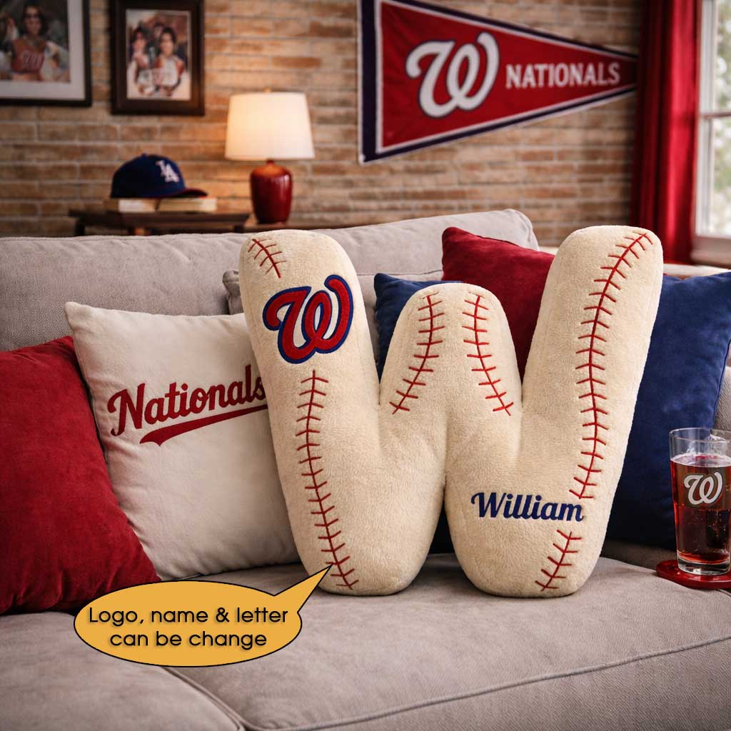 Baseball Pillow Custom Name and Logo All Teams  Irregular-Shaped Pillow Custom