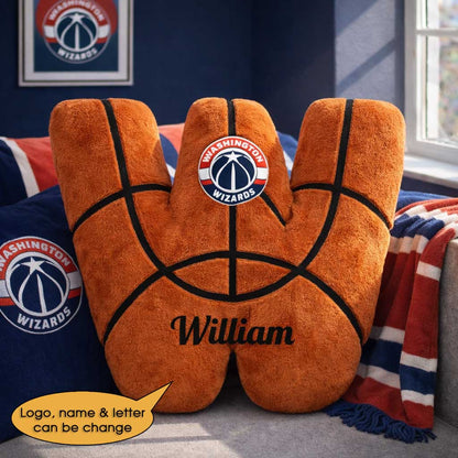 Basketball Pillow Custom Name and Logo All Teams Irregular-Shaped Pillow Custom